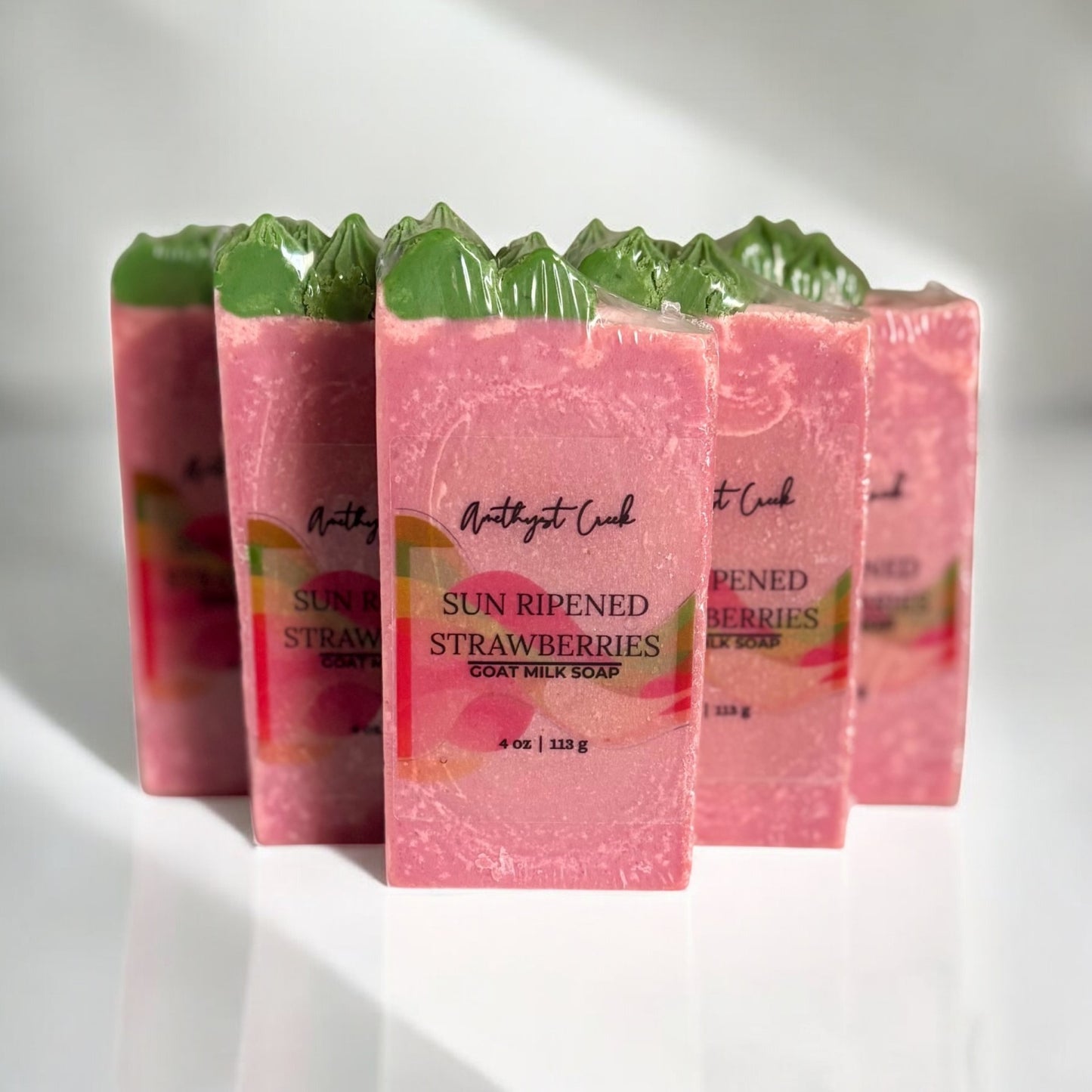 Sun Ripened Strawberries Goat Milk Soap