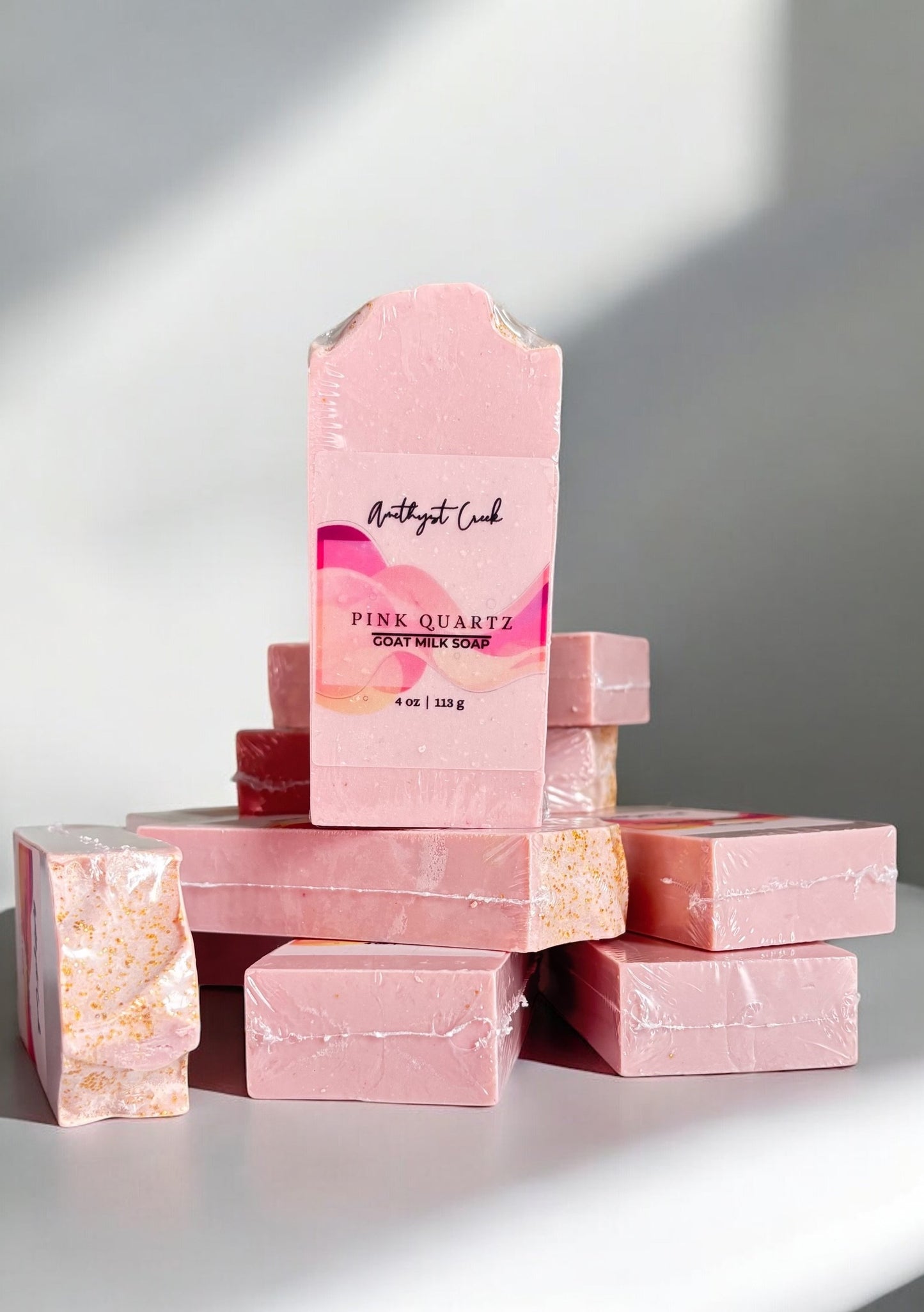 Pink Quartz Goat Milk Bar Soap