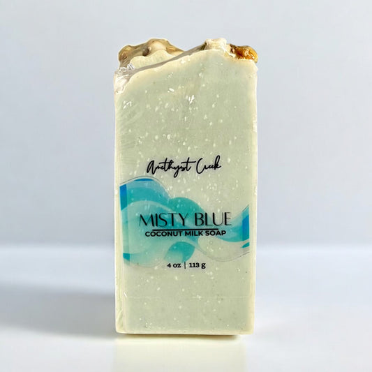 Misty Blue Coconut Milk bar soap