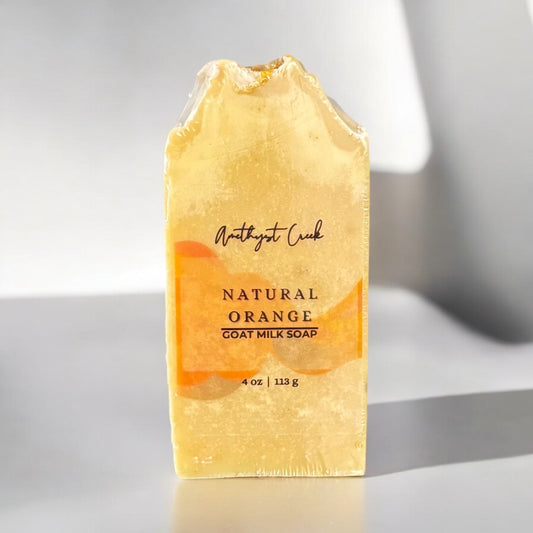Natural Orange Goat Milk Bar Soap