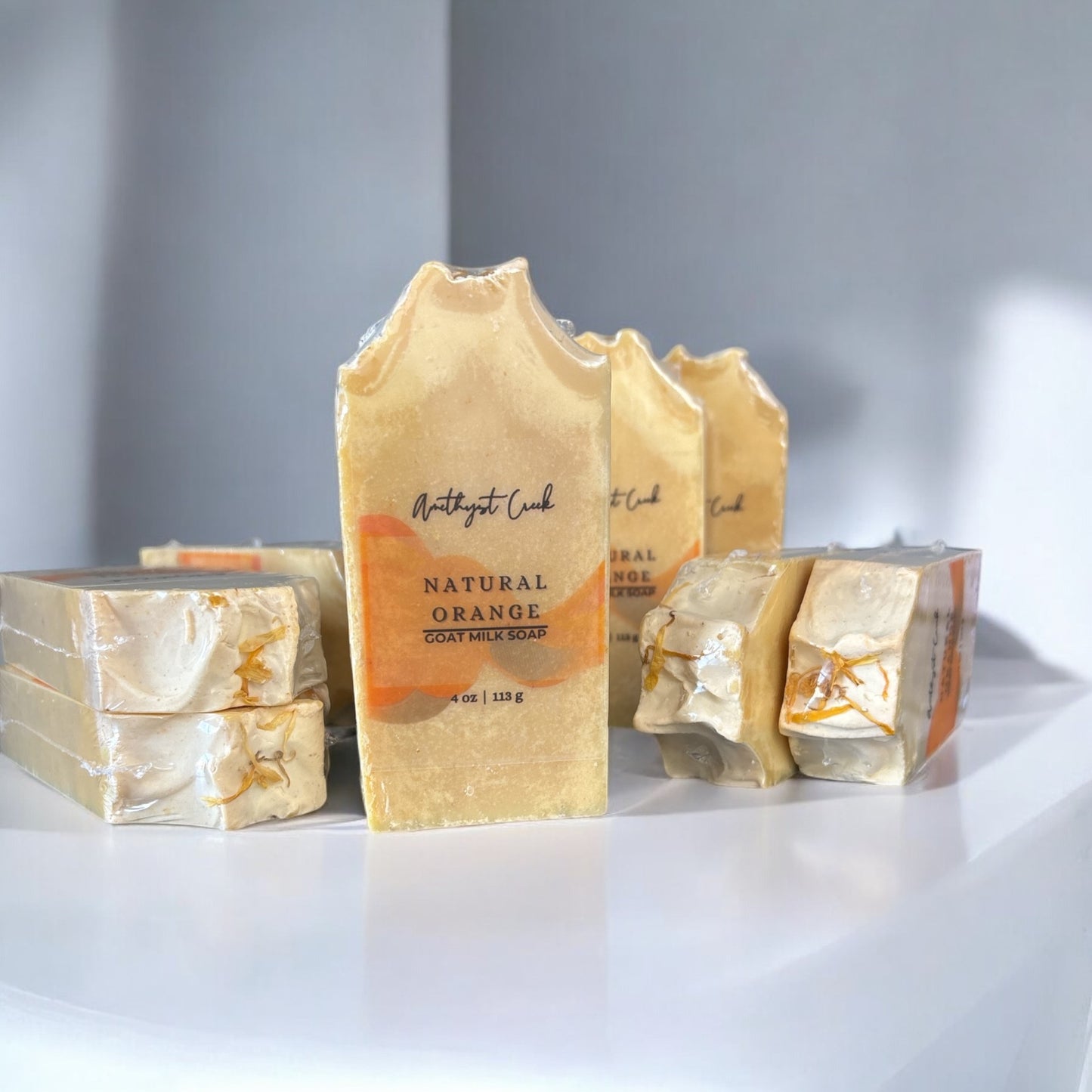 Natural Orange Goat Milk Bar Soap