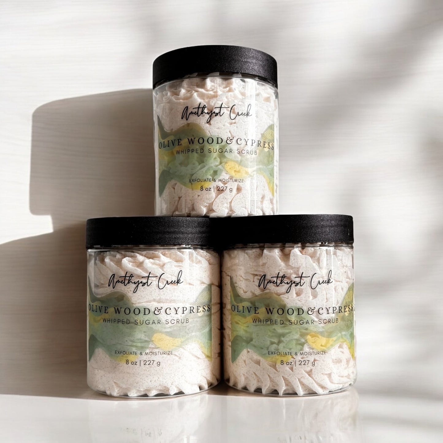 Olive Wood & Cypress Whipped Sugar Scrub