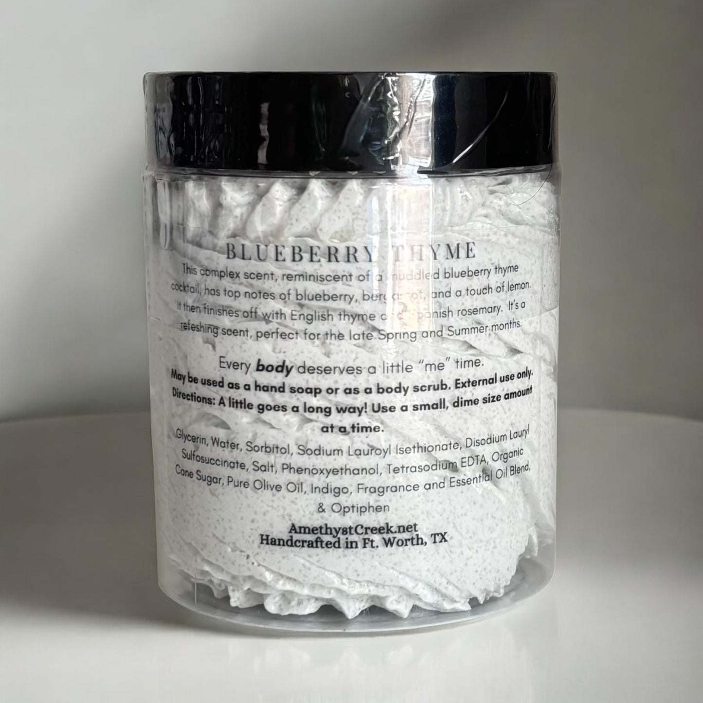 Blueberry Thyme Whipped Sugar Scrub