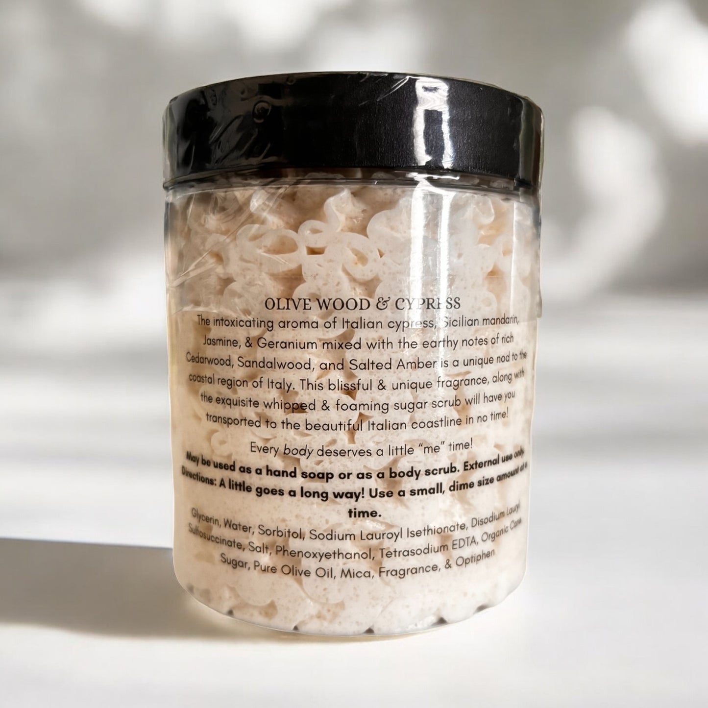 Olive Wood & Cypress Whipped Sugar Scrub