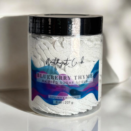 Blueberry Thyme Whipped Sugar Scrub