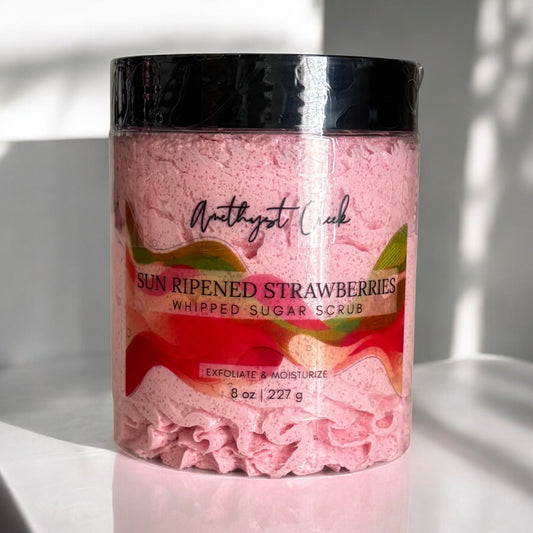 Sun Ripened Strawberries Whipped Sugar Scrub
