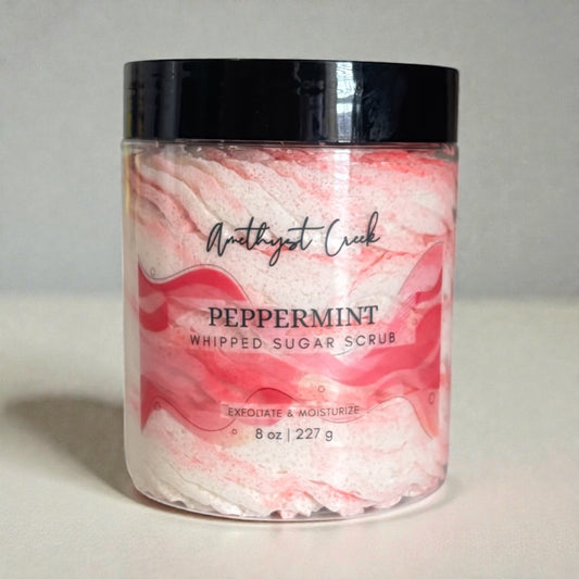 Peppermint Whipped Sugar Scrub